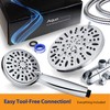 AquaDance 7" Premium High Pressure 3-Way Rainfall Combo for The