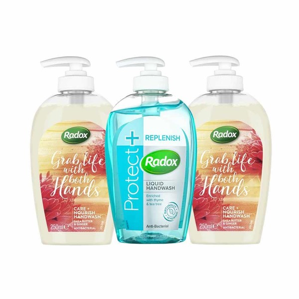 Radox Liquid Soap Handwash Triple Pack 3 x 250ml