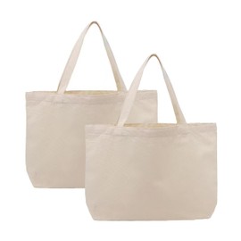 Roshoitle Canvas Tote Bag, Reusable Extra Large Canvas Bag Blank Multi-purpose Canvas Tote