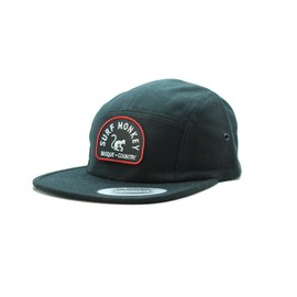 Adjustable Strapback Cap - Classic Jockey Cap - Baseball Cap for Men/Women with 5 Panels, black