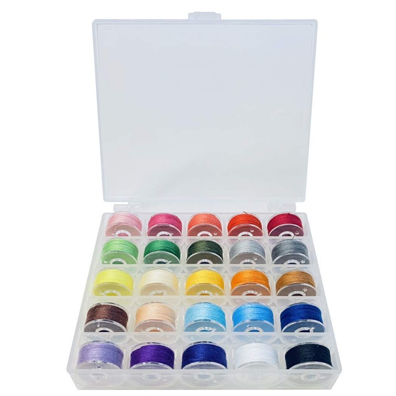 HappyHome Sewing Thread Set, #60, 25 Colors, For Normal Terrain,