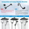 Hibbent 13'' Shower Head High Pressure Rainfall Shower Head with
