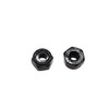 binifiMux 100pcs Black 4-40 Nylon Inserted Lock Nuts Self Locking