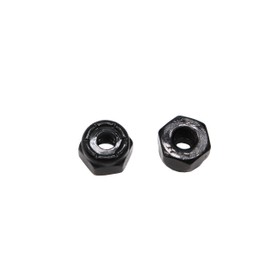 binifiMux 100pcs Black 4-40 Nylon Inserted Lock Nuts Self Locking Nuts