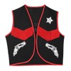 Cowboy Vest Children's Costume Size 116, black