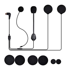 Hard & Soft Microphone with Speaker for Fodsports FX6 6 Riders Intercom Bluetooth Headset (Hard & Soft Mic Speaker)