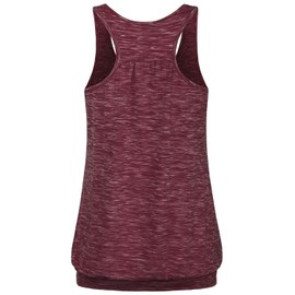 Miusey Ladies Activewear Tops,Banded Bottom Sport Tanks Fashion 2022 Summer Workout Active Shirts Lightweight Outdoors Performance Basketball Team Athlete Wear Wine Red Small