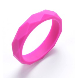 Chuchumz Chewy Bracelet Chewelry Autism ADHD Biting Sensory Child Baby Teething Chew Toy Children Pink
