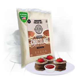 OldSoul Poffertjes Batter Mix | GLUTEN FREE | Chocolate Dough Mix | 5 Lbs | 700 Mini Dutch Pancakes (5 Lbs, Gluten Free)