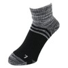 IMPACT LOCK CA-246 BLK/GRY Men's Ultra Antibacterial Deodorization 3D Socks,