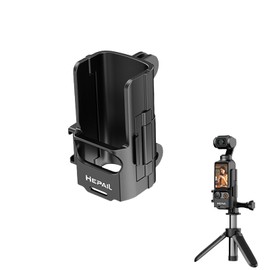 Camera Expansion Adapter for DJI Osmo Pocket 3, Protective Cage Cold Shoe Port Handle Mount Cage Bracket Adapter Housing Frame for OSMO Pocket 3 with 1/4 Thread Connector