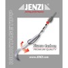 Jenzi Fluorocarbon Texas Rig with Offset Hooks and Weight #1/0