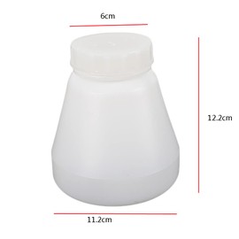 Jiabailie 4PCS Bottles Hopper Cups,PC02/PC03 Plastic Durable Electrostatic Sprayer Hopper Cups,Powder Coating G-un Cups for Powder Paint Coating System,720ml/24oz Bottle Cups for Spray Paint G-un