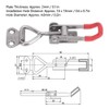 2 Pieces Adjustable Toggle Clamp Clip, 330 lbs Capacity, 304