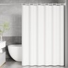 ANAZOZ 47In Width Shower Curtain,Shower Curtains White Solid Color Shower