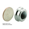 Prime-Line J 4647 1 In., Cast Brass, Brushed Chrome, Wall