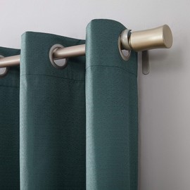 Sun Zero Cooper Thermal Insulated Room Darkening Grommet Curtain Panel, 40" x 84", Teal