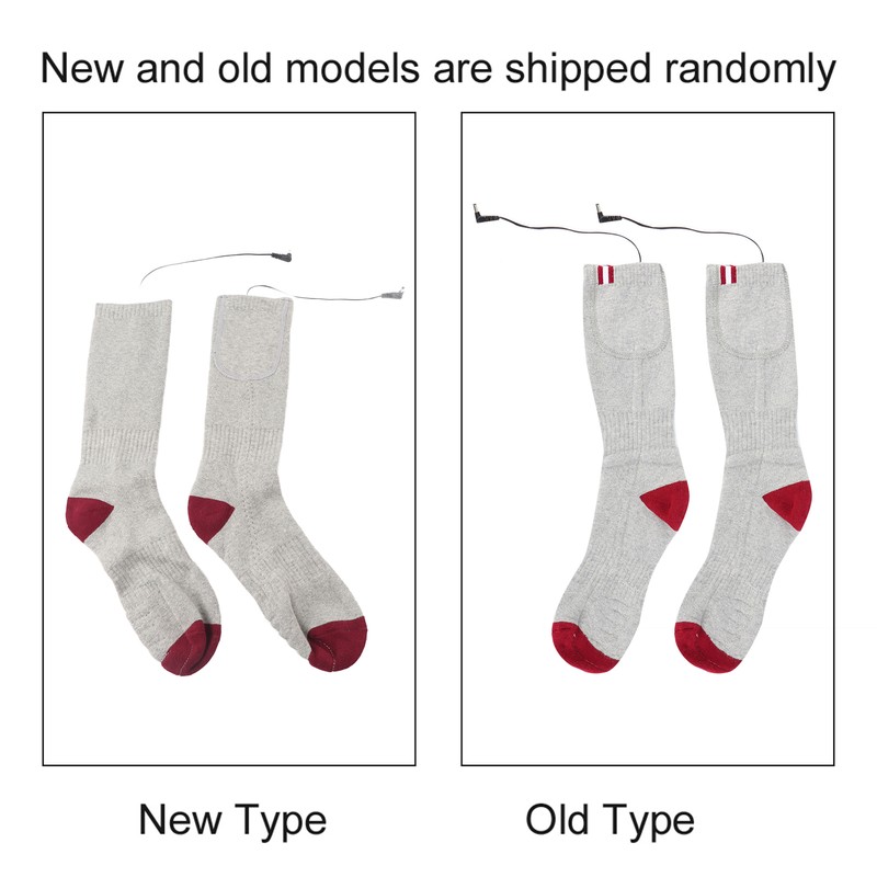 Heating Electric Rechargeable Adjustbale Temperature Winter Heated Thermal SockEU Plug