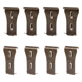 8pcs Brick Hook Clips, Steel Brick Clamps for Hanging Outdoors Heavy Duty Brick Wall Hooks No Drill for Pictures Lights Wreaths Hanger Fits 2.25-2.45 Inch High Bricks