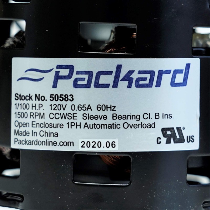 Packard 50583 Bathroom Exhaust Vent Fan Motor Replacement for Broan