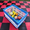 DEAOTEK Collapsible Grocery Shopping Basket - Plastic Milk Crate Utility