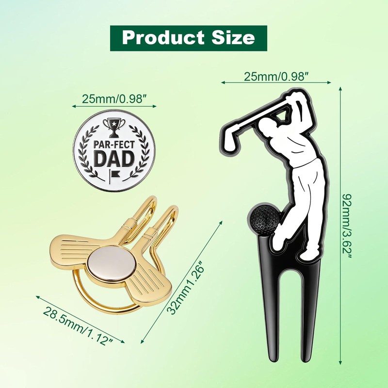 Vocaris Golf Gift Set for Dad with Divot Tool, Ball
