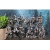 Ebros Gift Set of 12 Medieval Heavy Armored Cavalry Horse