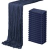 16 Pack Navy Blue Cheesecloth Table Runner 20 x 120