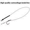 Luroad Carp Fishing Hair Rigs, 20 Pcs Curved Barbless Carp
