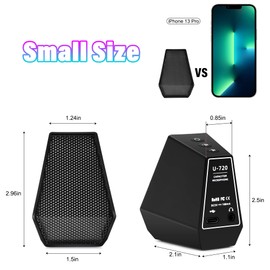 TRELC Gaming PC USB Microphone, Computer Condenser Mic for Recording Streaming Meeting Studio Podcasting Gamer Youtuber, Mini RGB Microphone with Mute Button, Headphones Jack, Plug and Play