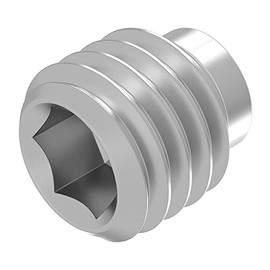 SECCARO 20 x M4 x 4mm Hexagon Socket Set Screw with Pin V2A VA A2 Stainless Steel DIN 915 / ISO 4028
