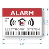 imaggge.com Electronic System Alarm Stickers, Pack of 12, Dimensions 7.4
