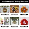 Wreath Hanger,Adjustable Length 14.9-25 Inch Metal Door Hanger,Wreath Hanger for