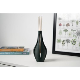 Glass Plant Propagation Vase, Decor and Centerpiece - Color: Black