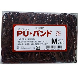 Flora PU Band, 1.4 oz (40 g), Brown, Medium