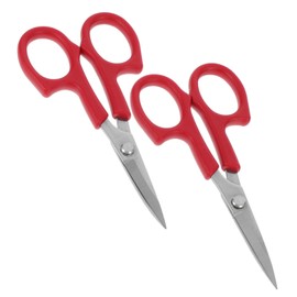 Ipetboom 1set Stainless Steel Makeup Scissors Durable Eyebrow Trimmer and Beard Scissors for Precise Grooming Lightweight Design for Easy Control and Travel 2pcs