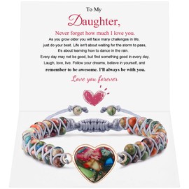 BABORI Gifts for Daughter Valentines Day Birthday Christmas Anniversary Bracelet for Women Colorful Imperial Jasper