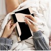 JWVK Boho Neutral Notebook, Abstract Black and Beige Notebooks for