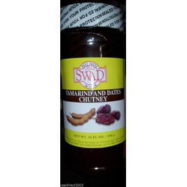 Indian Groceries, Swad Tamarind & Dates Chutney - 16oz., 456g.