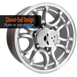 GTownWorks 4pc 3.27inch Wheel Center Caps for American Racing AR23 AR61 AR172 Wheel 1327000 F104-04 X1834147-9SF, 4 Pack Chrome Silver Hub Covers