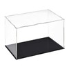 TOP-VIGOR Acrylic Clear Display Case, 30x15x20cm Assemble Dustproof Protection Countertop