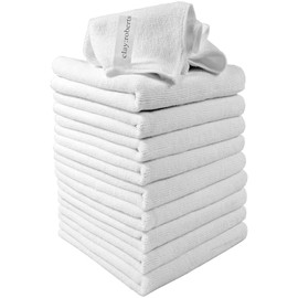 Clay Roberts Mikrofaser Reinigungstücher, 40cm x 30cm - Packung mit 10, Maschinenwaschbar, fusselfrei, kratzfrei