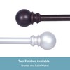 Kenney KNM80762 Bryce Ball End Standard Decorative Window Curtain Rod,