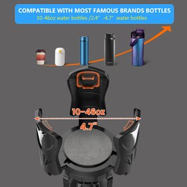Okyfree Car Cup Holder Expander Adapter with Adjustable Arm and Base, All Purpose Cupholder Expender for Car with Rubber Universal Fits Most 12/32//46oz Large Drink Bottles&Big Mugs