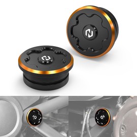 NICECNC Orange Swingarm Hole Plugs Frame Hole Covers Compatible with Harley Sportster S RH1250S 2021-2024, Replacement for 47400133