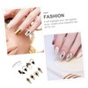 Outanaya Zircon Nail Art Charms 8-Piece Set Flat Back Decorations