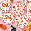 CC HOME Crab Birthday Paper Plates Napkins Starfish Shell Conch