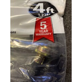 SELA PRODUCTS NEW 2 PACK WASHING MACHINE HOSES 4ft BLACK EPDM RUBBER 3/4 FHT X 3/4 FHT 800 PSI