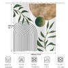 ASDCXZ Boho Shower Curtain 180x200 cm, Modern Abstract Art Boho