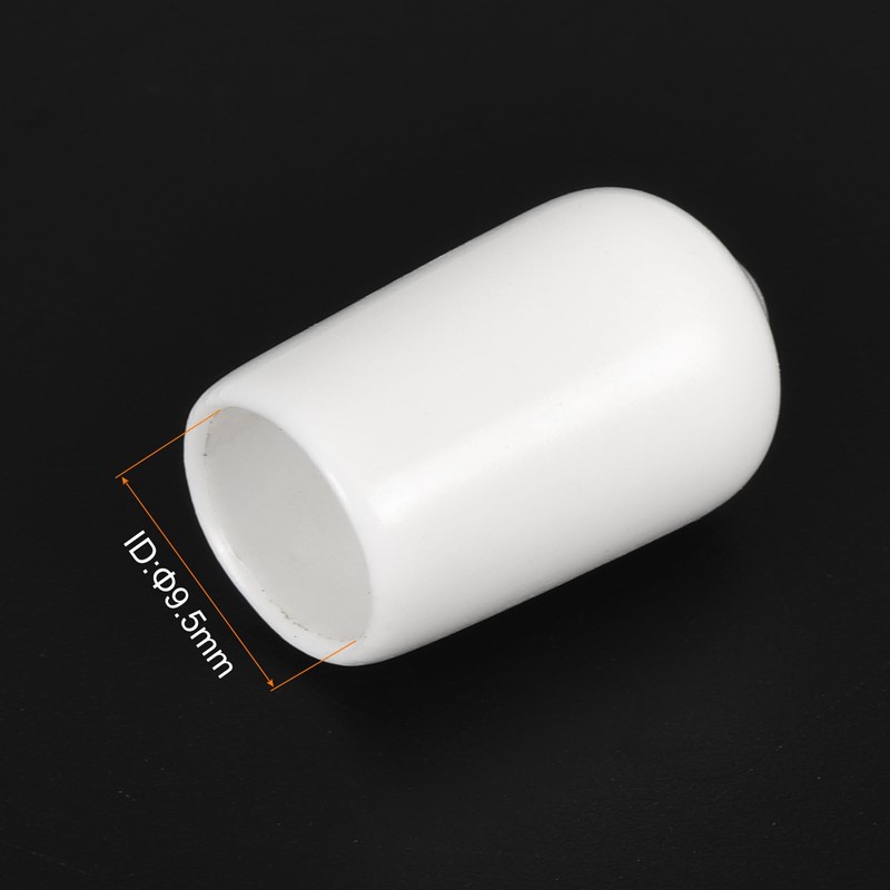 uxcell 25pcs Rubber End Caps 9.5mm(3/8") ID Vinyl Round End